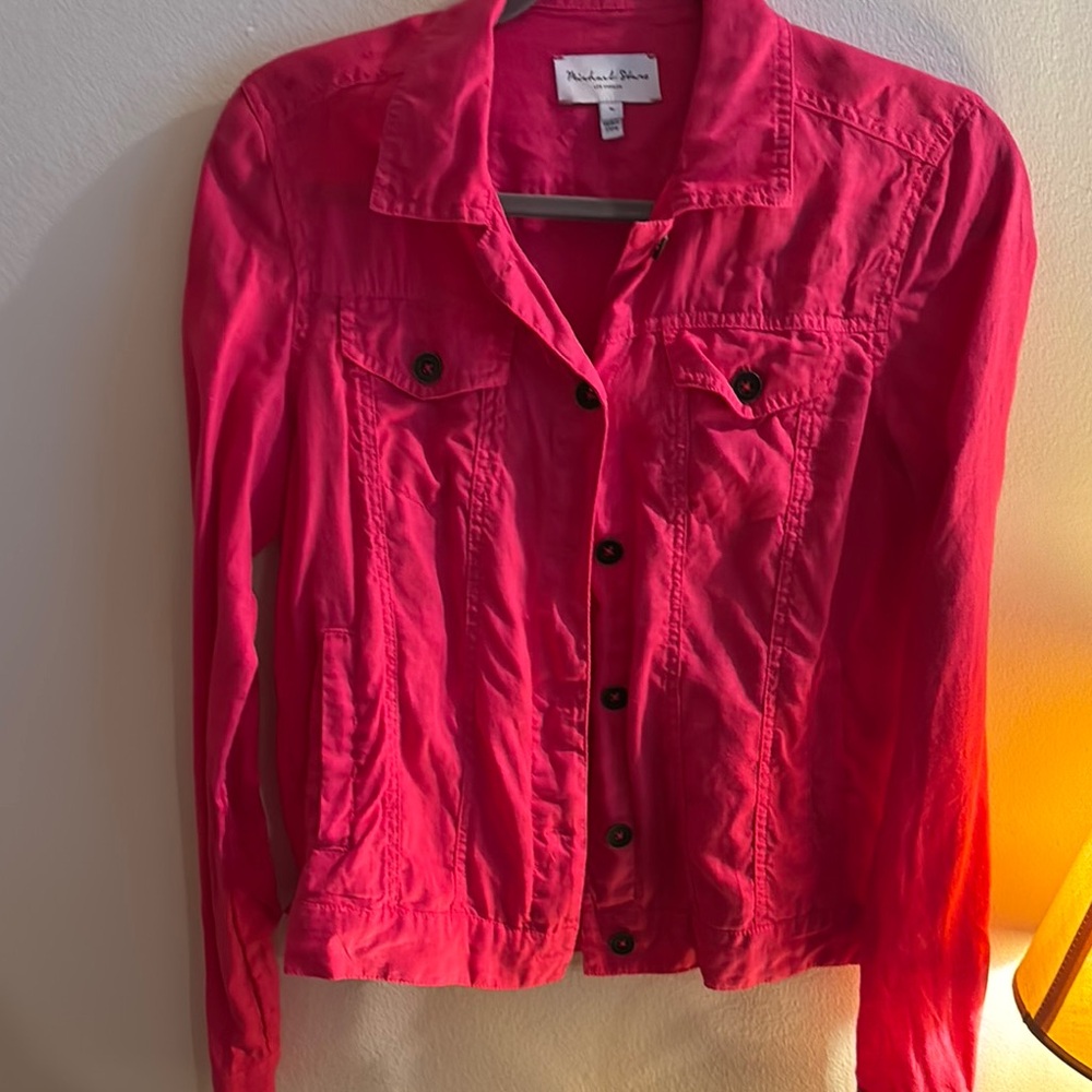 Neon Pink Jacket by New York & Company